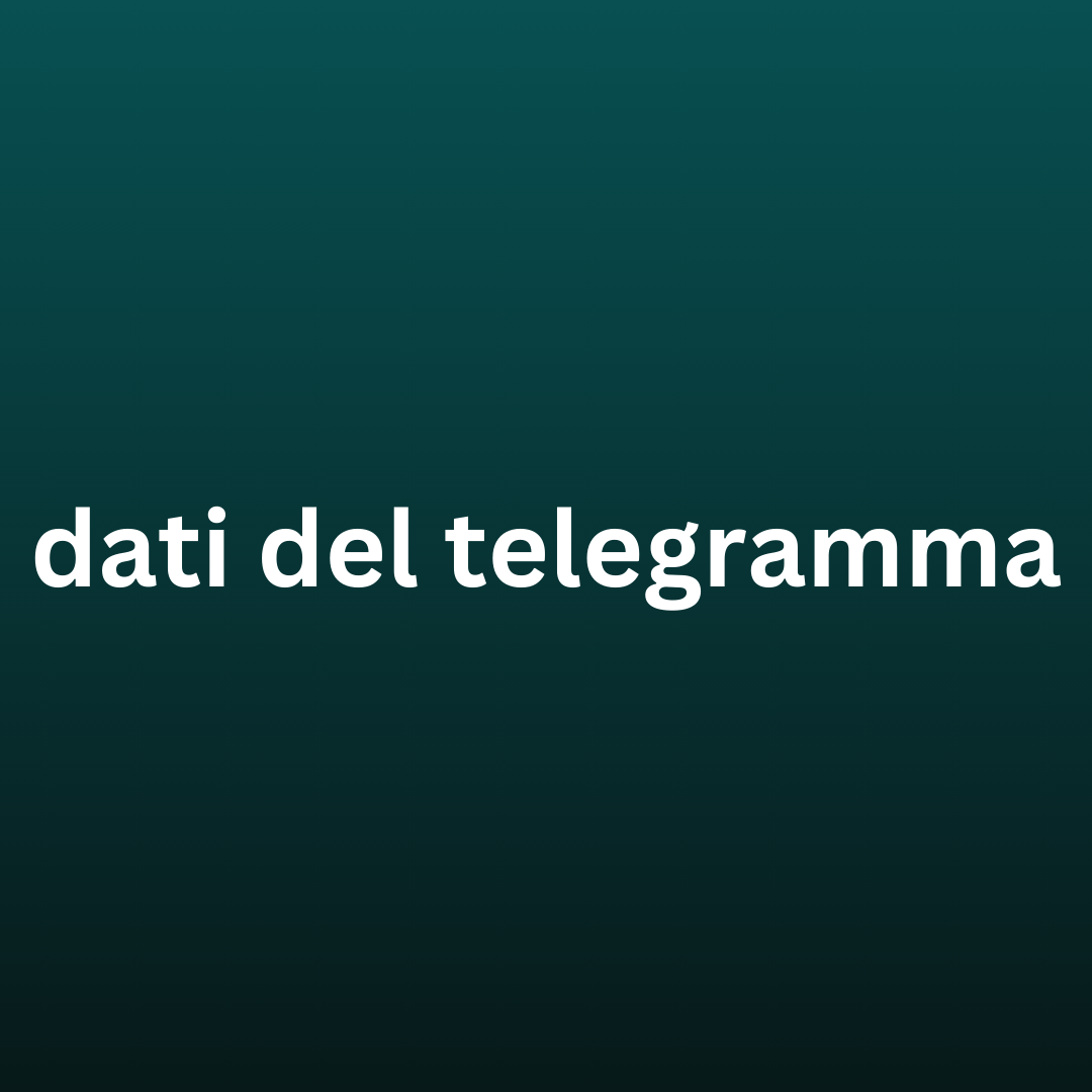 dati del telegramma