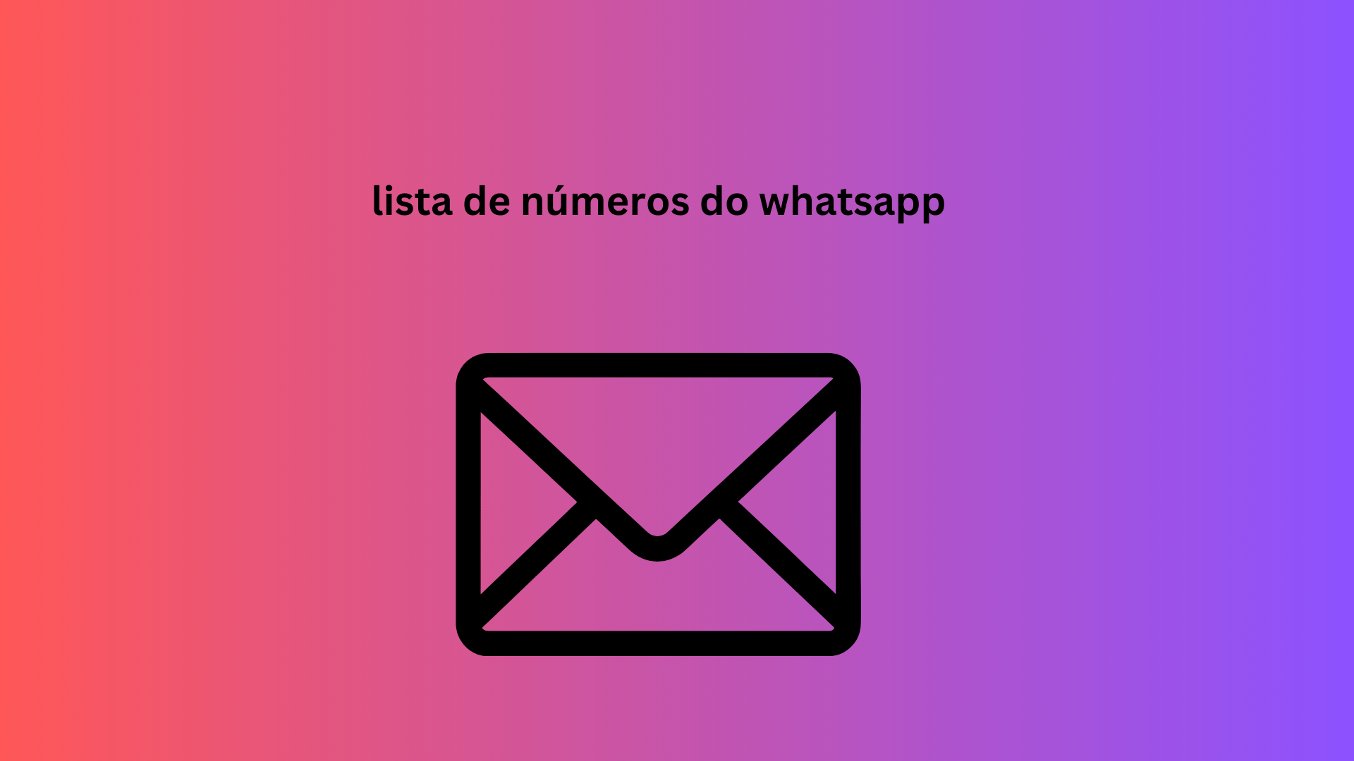 lista de números do whatsapp