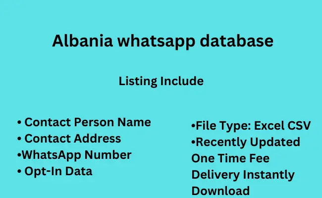 Albania whatsapp database