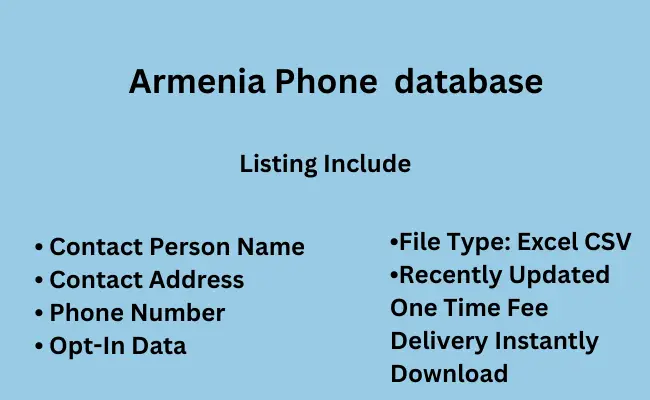 Armenia phone database