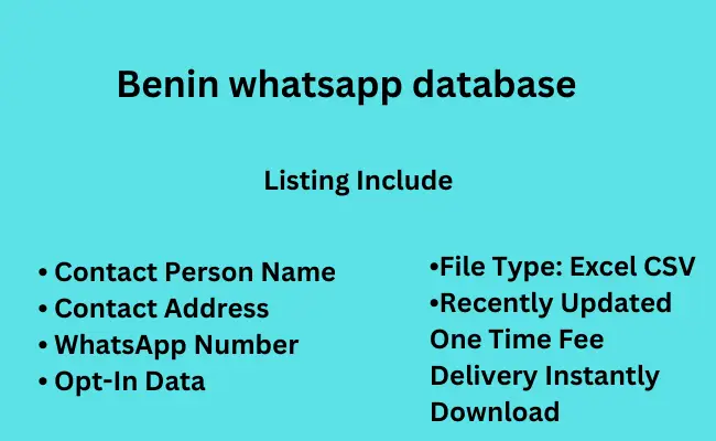 Benin whatsapp database