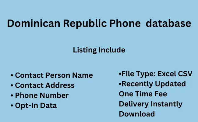 Dominican Republic phone database