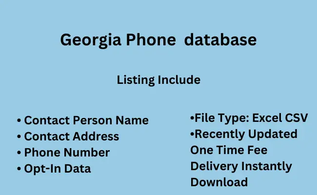 Georgia phone database