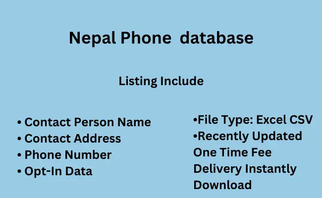 Nepal phone database