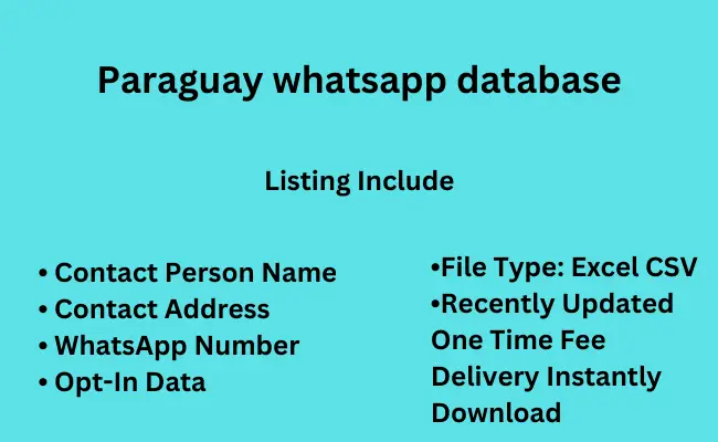 Paraguay whatsapp database