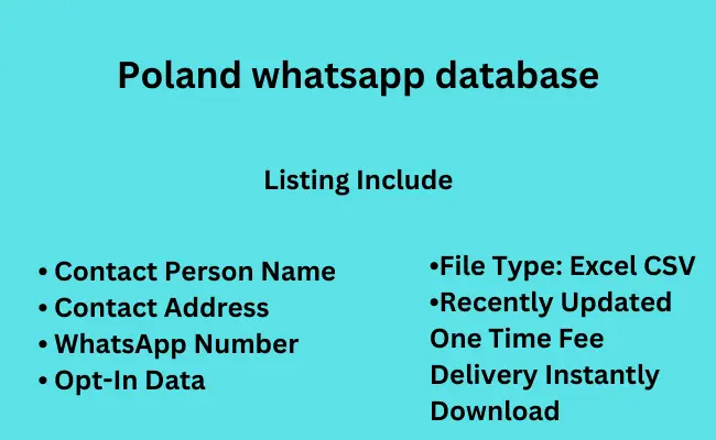 Poland whatsapp database