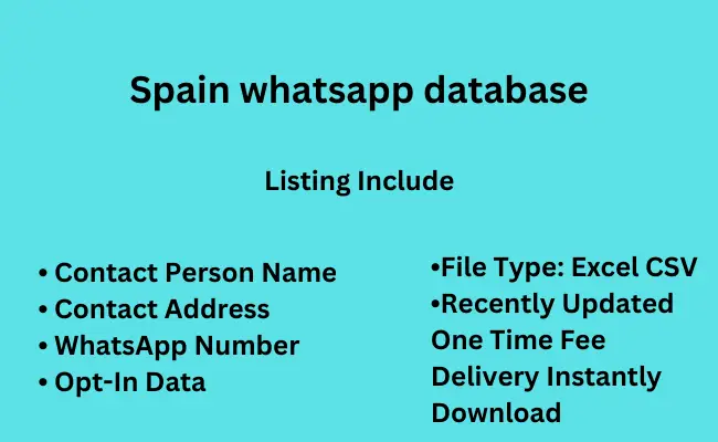 Spain whatsapp database