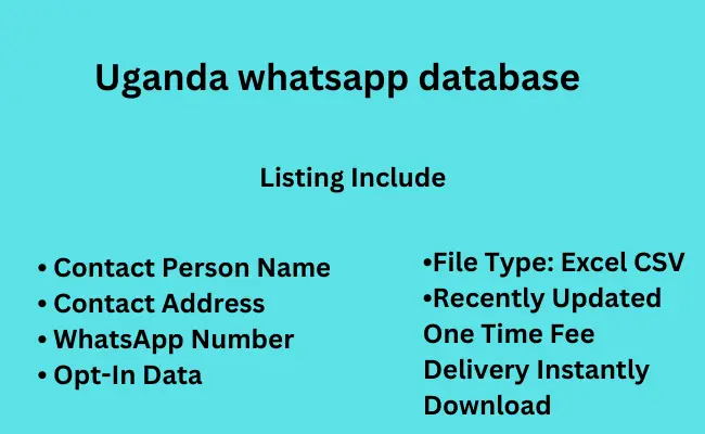 Uganda whatsapp database